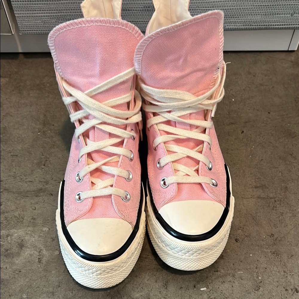 Converse Pink High-Top Sneakers - Picture 5 of 5